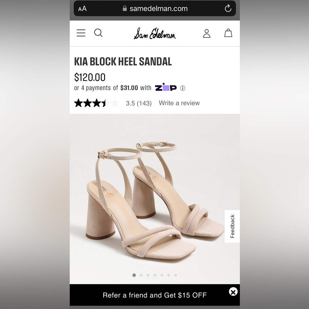 KIA BLOCK HEEL SANDAL